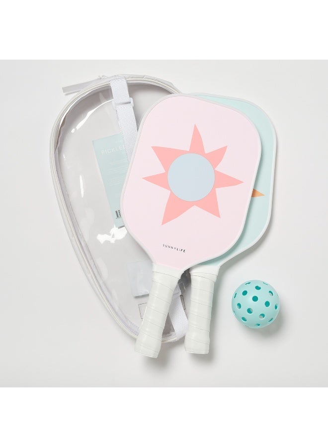 Sunnylife Pickleball Set Rio Sun Multi W – Pickleball Set Rio Sun Multi W – Lightweight Kids Bat and Ball Set for Outdoor Play, Perfect for Family Games and Summer Fun - Image 2
